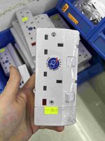 二位淨拖板（不帶電源線）獨立掣有燈